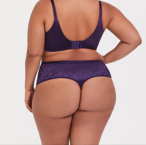 BNWT Torrid Purple High Rise Shaping thong sz 3x - Picture 12 of 14